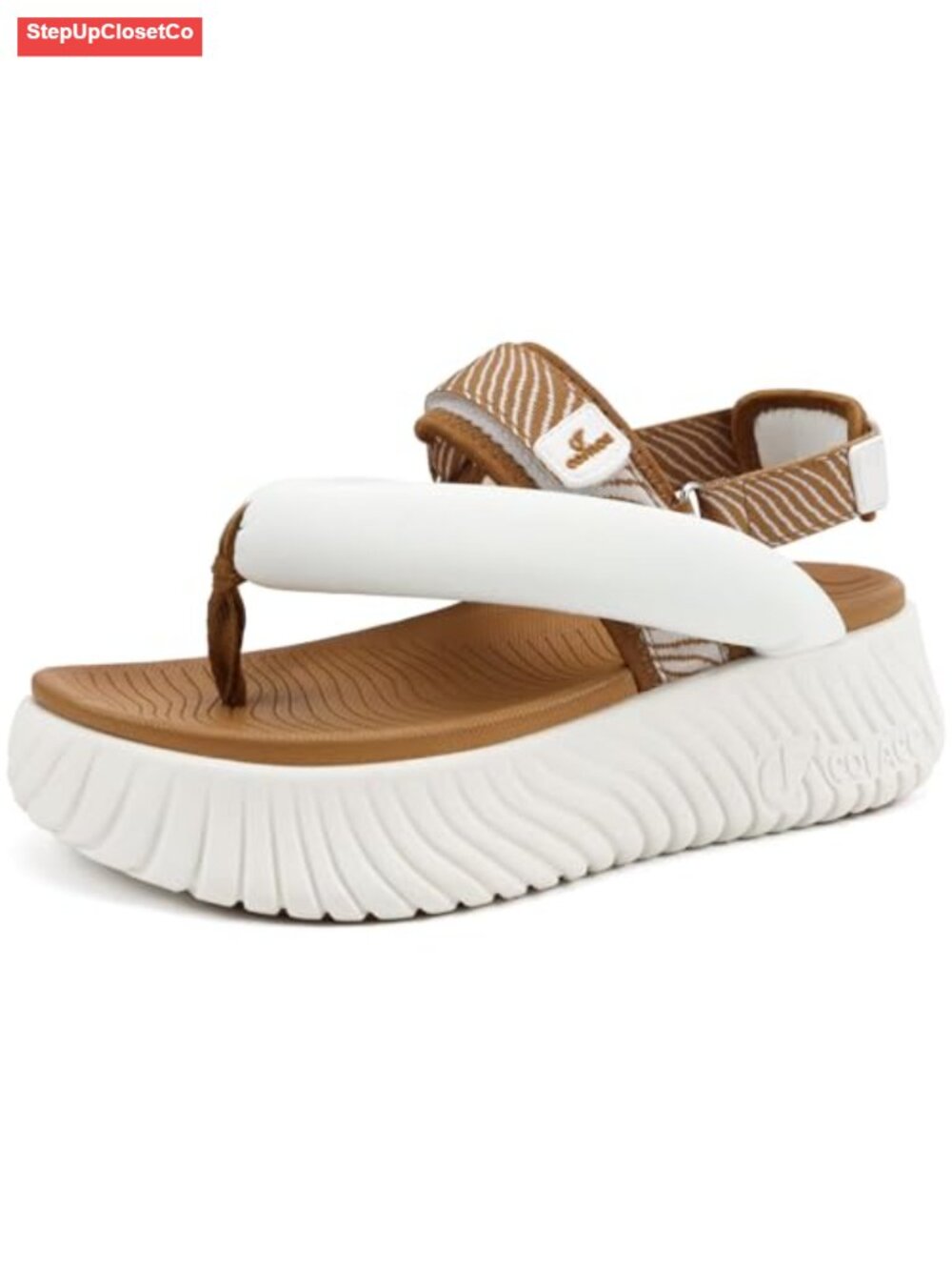 Orthopedic Arch Support Cushion Walking Flip Flops Platform Sandals